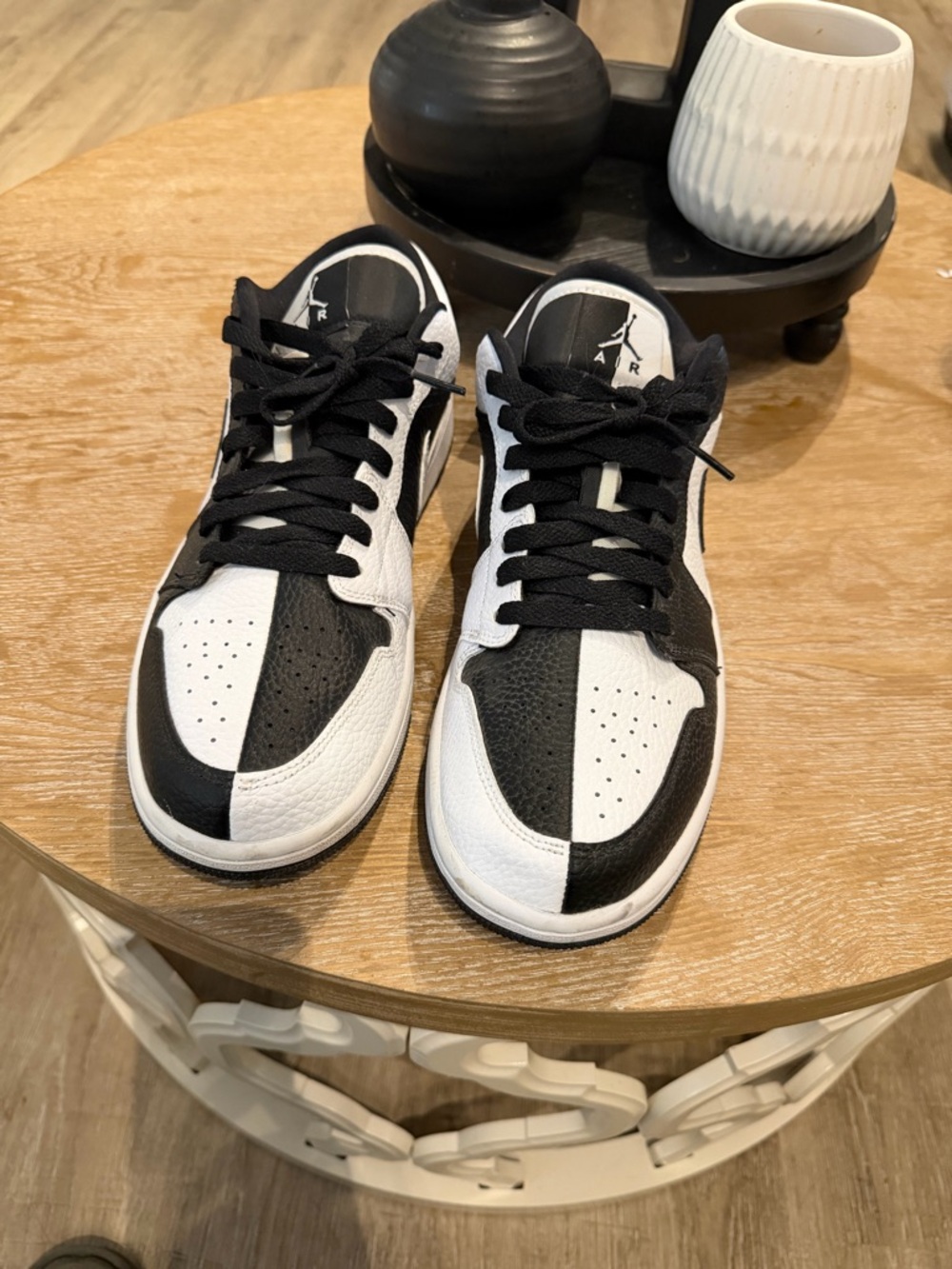 Jordan Women’s Low Top Sneakers — Black & White Split